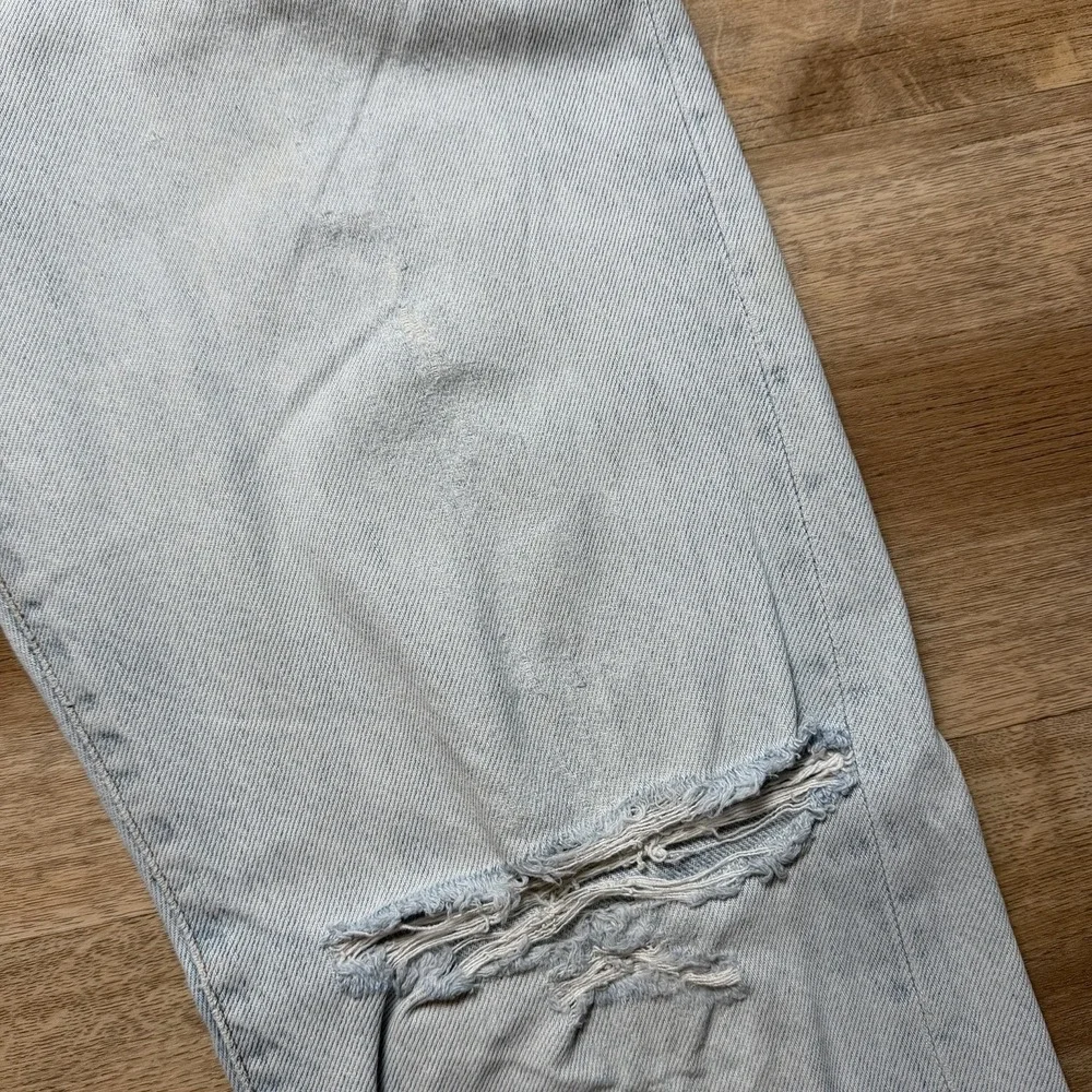 Vintage Diesel Keetar Jeans Men 30x32 Blue Straight Leg Light Wash Distress Y2K